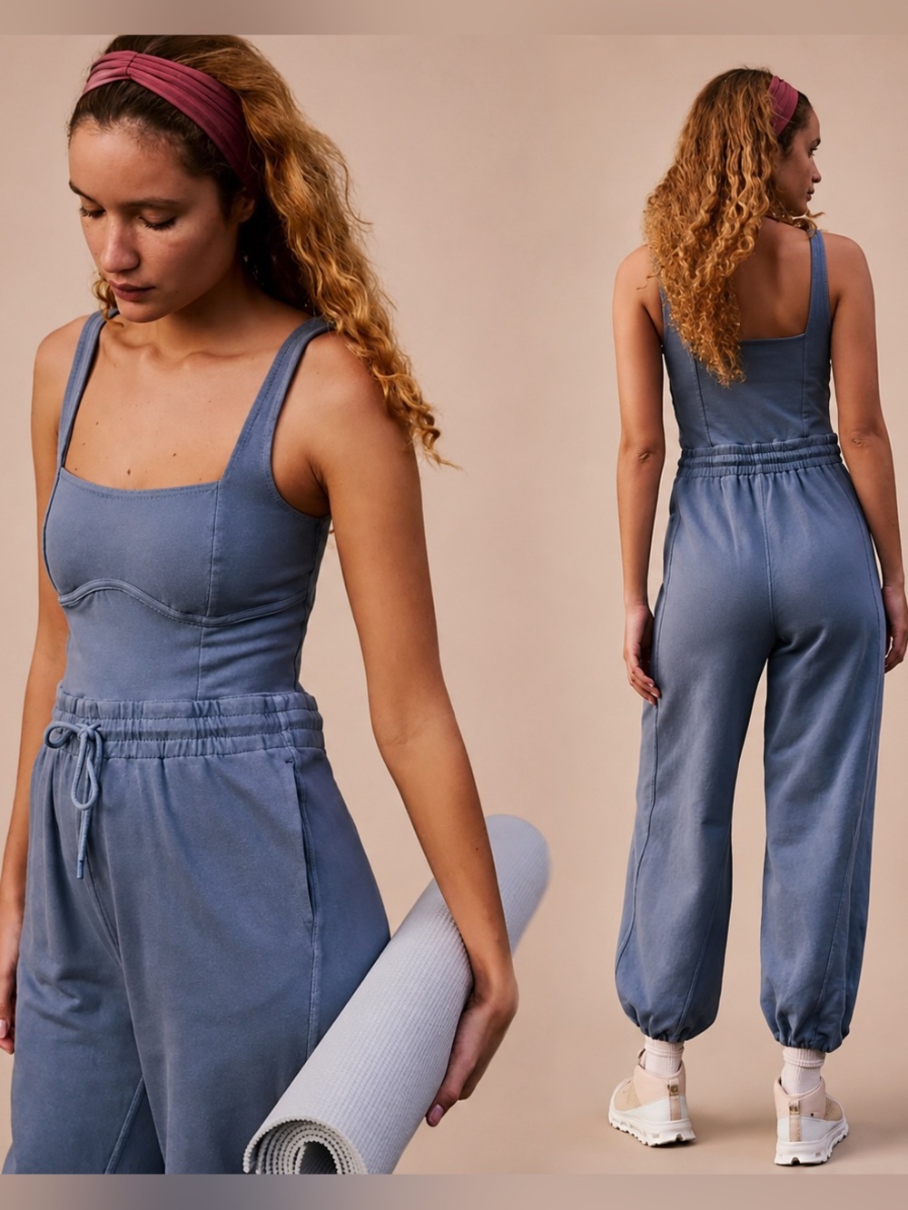 Free People Movement Inbound onesie Skyline Blue | Medium | NEW